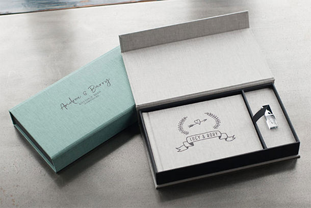 Professional Linen Photo Book and USB Boxes Professional Linen Photo Book and USB Boxes