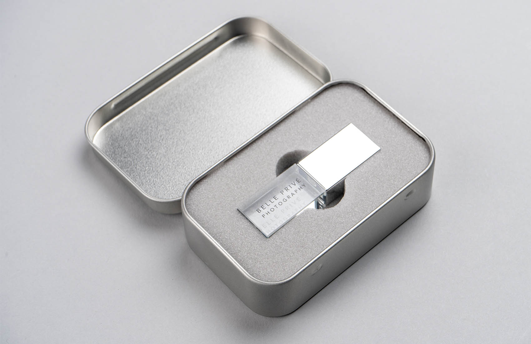 USB Tin Metal Box