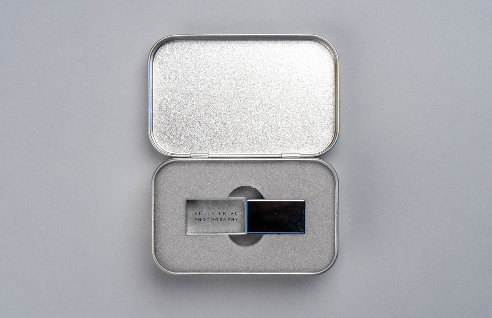 USB Tin Metal Box