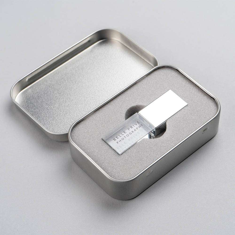 USB Tin Metal Box