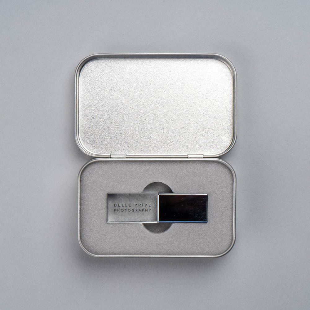 USB Tin Metal Box