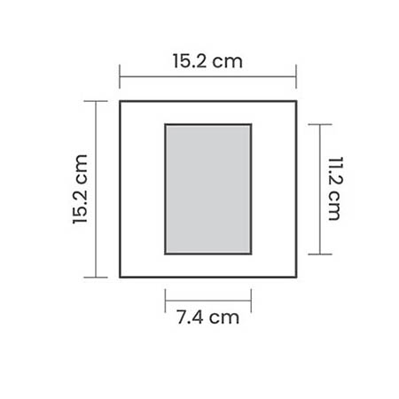 15x15cm (6x6") Square