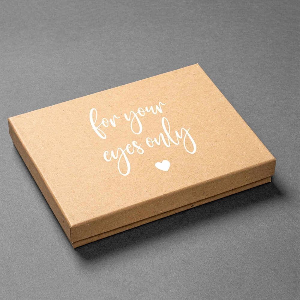 White Print On Kraft
