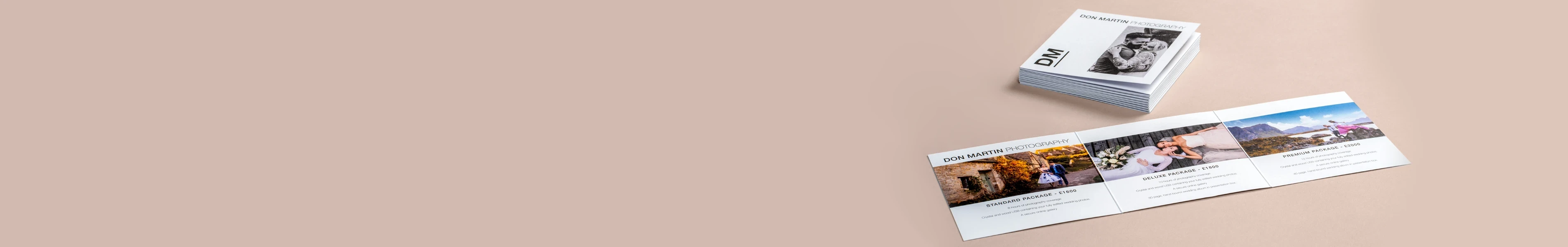 Tri fold leaflet handmade