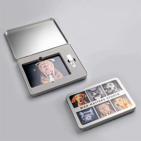 Print & USB Tin Metal Box