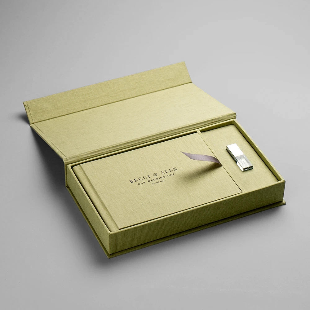 Linen Photo Book + USB Box