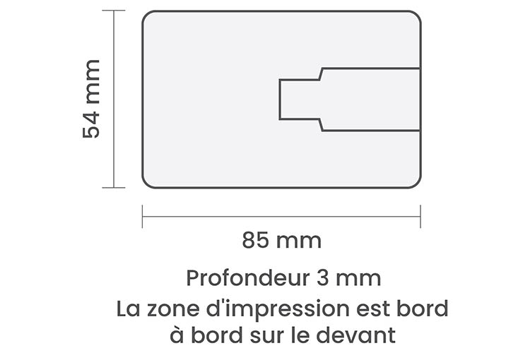 Carte de crédit en plastique USB Carte de crédit en plastique USB