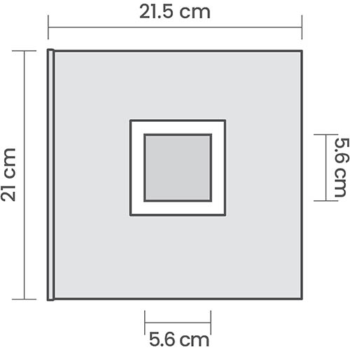 20x20cm (8x8")<br>Couverture Caméo 20x20cm (8x8")<br>Couverture Caméo