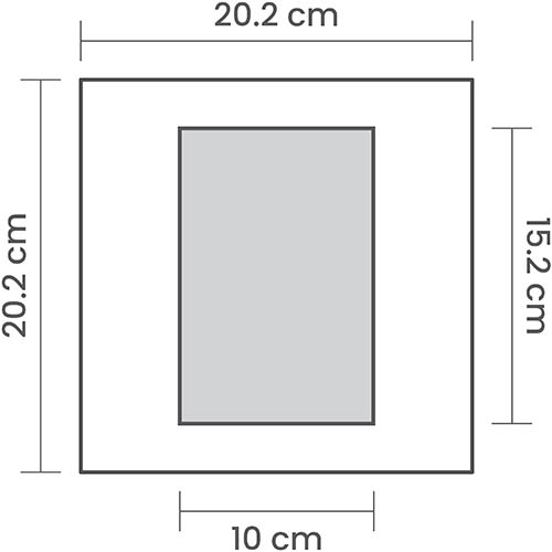 20x20cm (8x8")<br>Portrait 20x20cm (8x8")<br>Portrait
