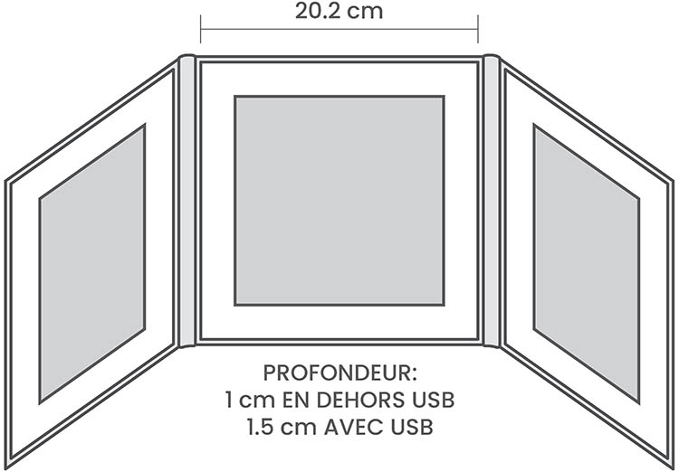 20x20cm (8x8") Image Trio 20x20cm (8x8") Image Trio