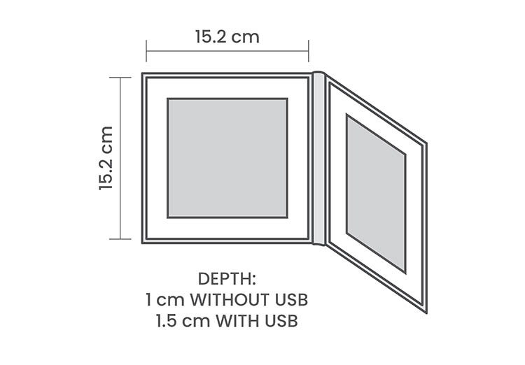 15x15cm (6x6") Duo 2 Image 15x15cm (6x6") Duo 2 Image