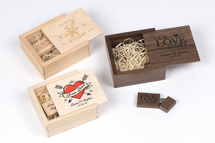 Personalised Wooden USB Boxes