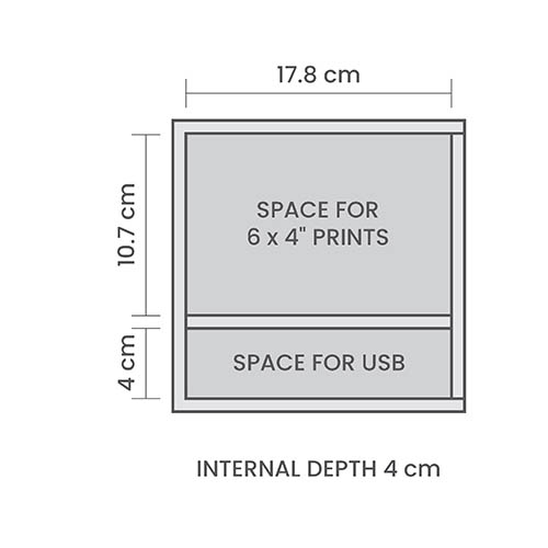 6x4" Internal Size 6x4" Internal Size